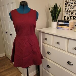Lulu's Red Open-Back Dress